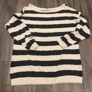 H&M Striped Long Fit Cozy Sweater